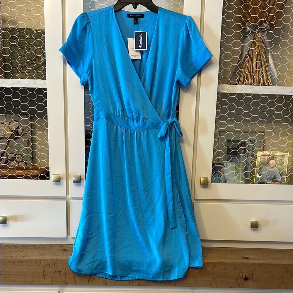 Banana Republic Turquoise Wrap Dress